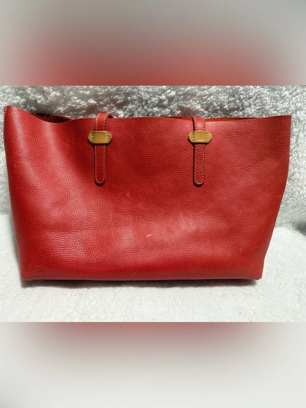 Consuela Classic Red Valentina Leather Shoulder Bag